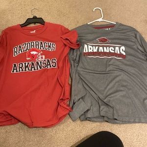 Arkansas razorback short sleeve and long sleeve
